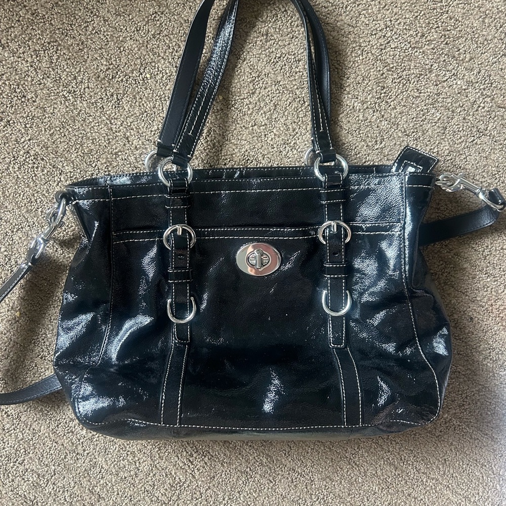 Chelsea patent Coach bag